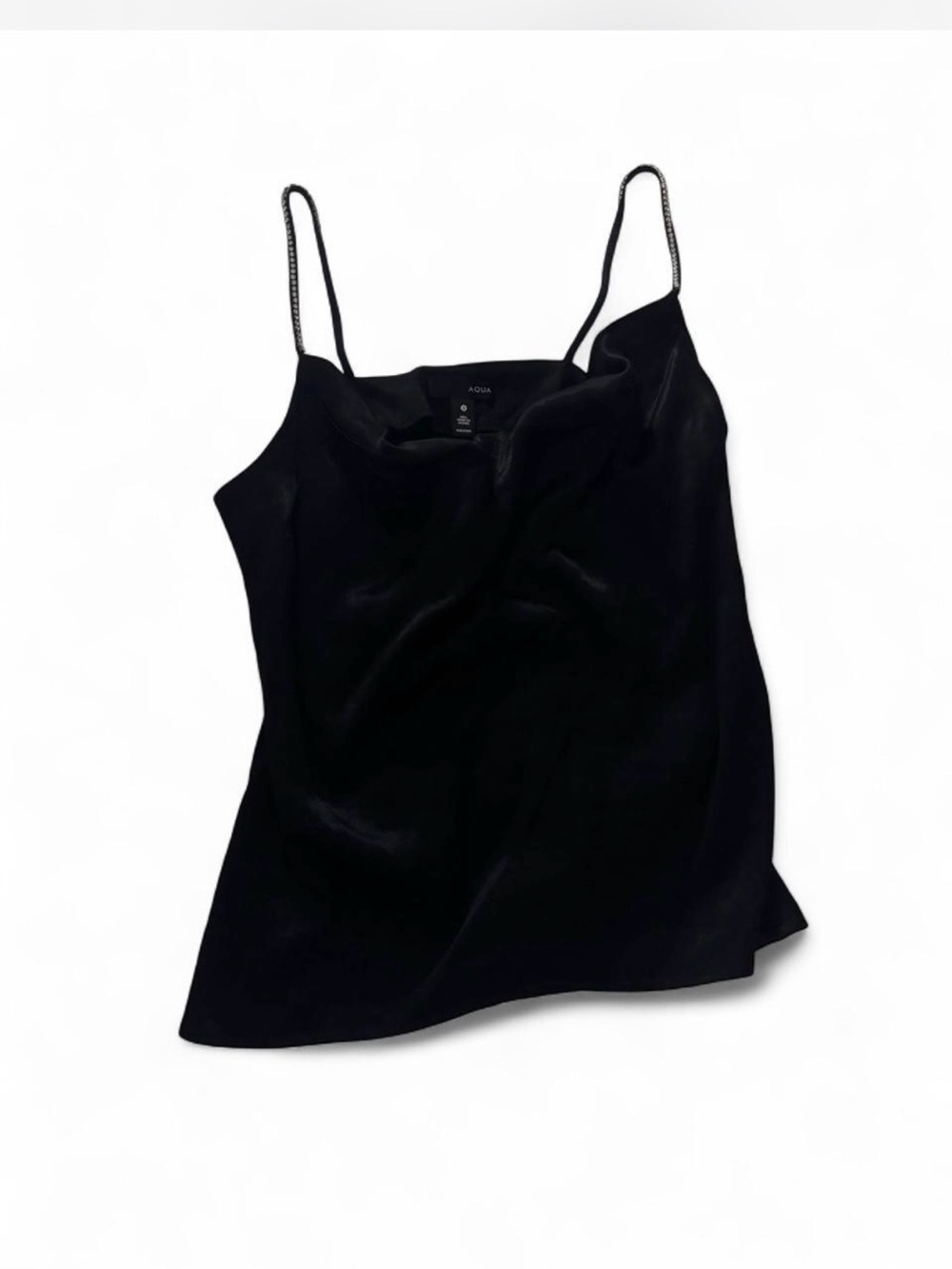 Bloomingdales Satin Cowl Neck Slip Tank